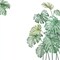 Green Wall Stickers Tropical Palm Leaves Removable PVC Dorm room Decorations